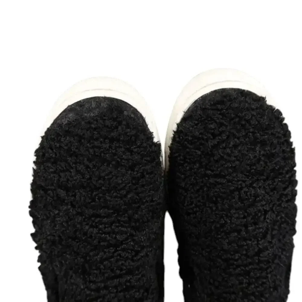 Steven Shoes Womens 6 Sneakers Casual Slip On Skimmer Faux Fur Black Fashion NY